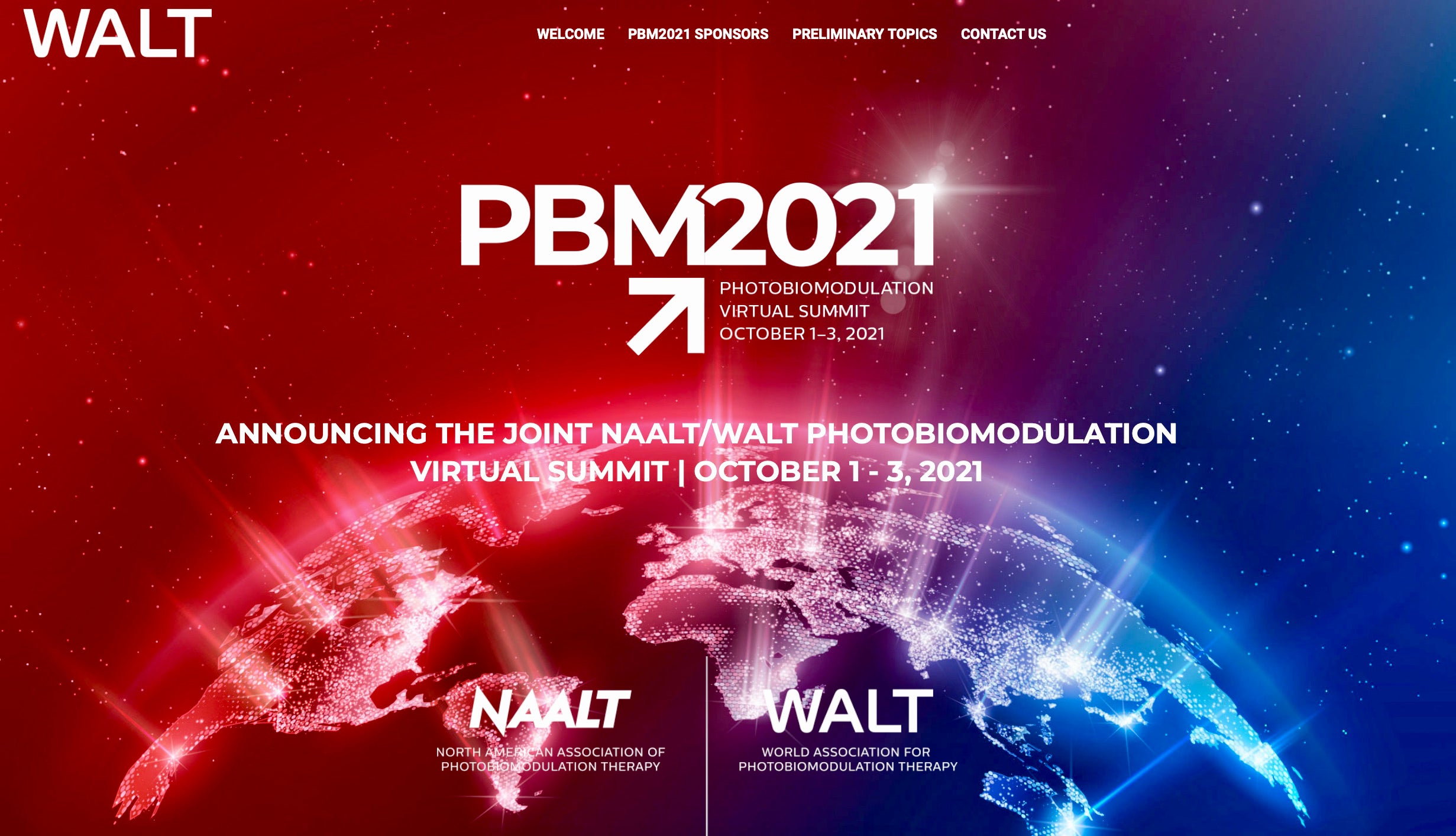 Photobiomodulation 2021 SUMMIT, Washington DC - features light therapy by SYMBYX